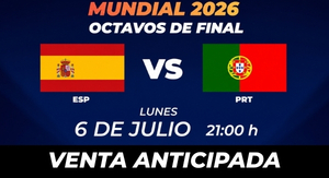 España vs Portugal. Copa Mundial de la FIFA 2026
